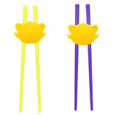 綠色(筷子) + 丁香紫(筷子) + 黃色(固定器) × 1組