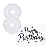 화이트(풍선), 블랙(스티커) × 1세트