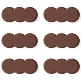 巧克力棕 × 6個