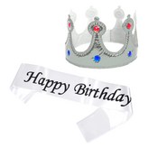 실버(왕관) + 화이트블랙(어깨띠) × 1세트