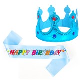 라이트블루(왕관) + 컬러풀라이트블루(어깨띠) × 1세트