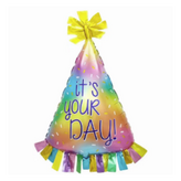컬러 그러데이션 생일 모자