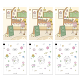 甜點貓咪 3本 + 花朵小貓 3本