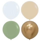 白色, 白沙色, 尤加利色, 金屬金色