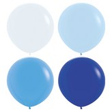 白色, 霧面粉彩藍, 藍色, 寶藍色