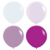 白色, 霧面粉彩紫丁香, 粉彩暮光薰衣草, 紫蘭花色