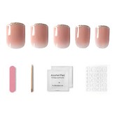 裸粉漸變 + 銀色金蔥 × 1件