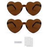 棕色(愛心眼鏡) × 1套