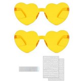 黃色(愛心眼鏡) × 1套