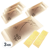 金色(蘭花圖案) × 3套