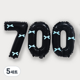 블랙(숫자풍선700), 블루(리본)