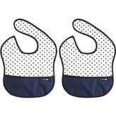 33.奶油白底深藍愛心