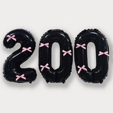 블랙(숫자풍선200), 핑크(리본)