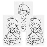 長髮公主 透明色