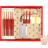 紅色（鉤針），Achi（編織環） × 1套