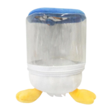 唐老鴨 透明色 + 白色 + 黃色