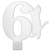 當貓咪遇上數字6 優雅白