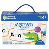 大小寫字母拼圖卡 多色 × 1組
