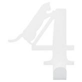 當貓咪遇上數字4 優雅白