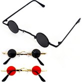 全黑(眼鏡), 黑色, 紅色(金邊) × 1套