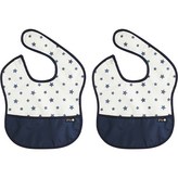 27.象牙白底深藍星星