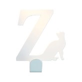 當貓咪遇上字母Z 白色