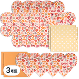 花朵Love(信紙), 隨機出貨(信封) × 3套