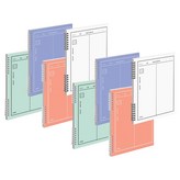 화이트+올리브그린+인디블루+오렌지