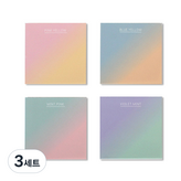 粉紅色 + 黃色, 藍色 + 黃色, 薄荷綠 + 粉紅色, 紫羅蘭 + 薄荷綠 × 3套