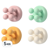 핑크+민트+옐로우+화이트