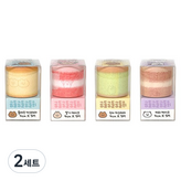 原味長崎蛋糕, 草莓蛋糕, 抹茶長崎蛋糕, 咖啡蛋糕 × 2套