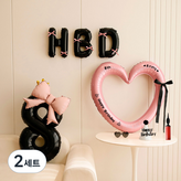 01 粉色黑色 數字8