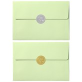 隨機出貨(圓形貼紙)+綠色(信封) × 1組