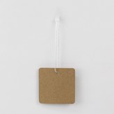 牛皮紙(素面標籤吊牌), 白色(吊牌繩) × 1套