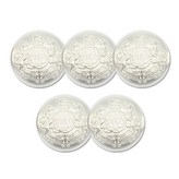 銀色燙金 × 5個