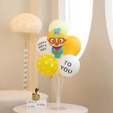 01 Pororo 生日氣球裝飾立牌 黃色