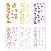 G 山茶花、雲杉、紫羅蘭、玫瑰、槲寄生、丁香 × 1套