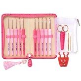 玫瑰（鉤針）、紅池（針織圈） × 1套