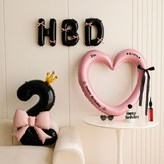 01 粉紅黑 數字2