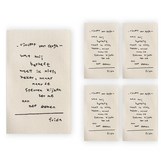 棉質標籤 杏色 × 5個