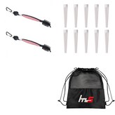 混色(桿頭清潔器, 收納袋), 單色(高爾夫球釘) × 1套