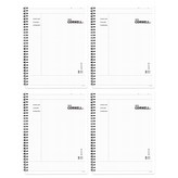 白色 格紋封面 × 4本