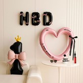 01 粉紅黑 數字1