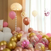 16 玫瑰與金色 灰粉色 亮片 7色混合