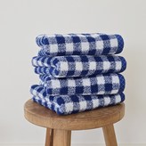 格紋藍色 × 4個