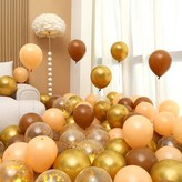 04 金色與咖啡色 亮片 4色混合