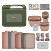 混色(餐具組)+綠色(收納盒) × 1組