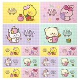 黃色+粉色+紫色+薄荷綠 × 4組