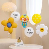 01 Pororo生日快樂free-fit立式 黃色