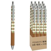 B款 格紋 + 黑墨